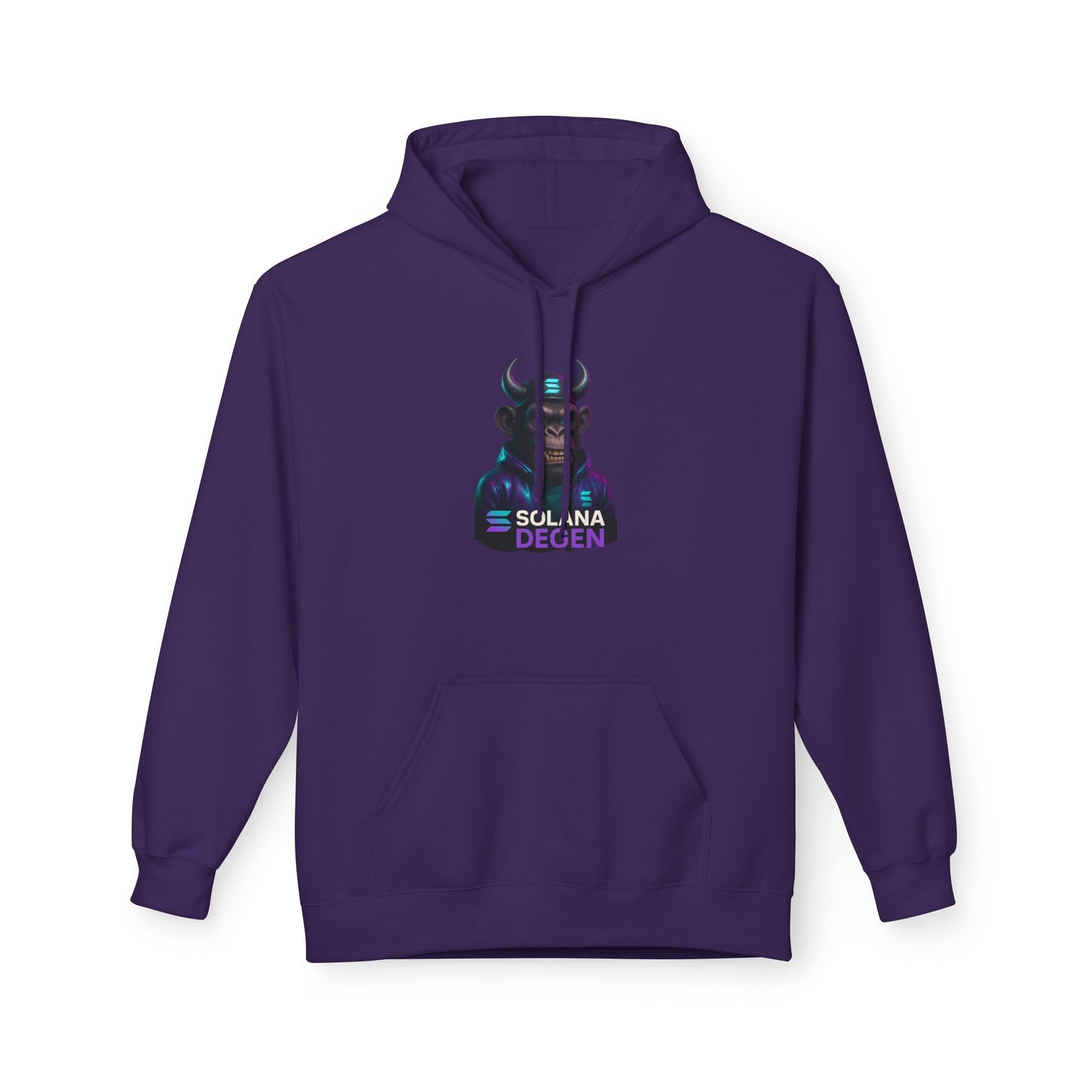 Solana Design Hoodie, Trendy Graphic Fleece, Unisex Streetwear, Gift for Crypto Lovers, Comfortable and Stylish Pullover