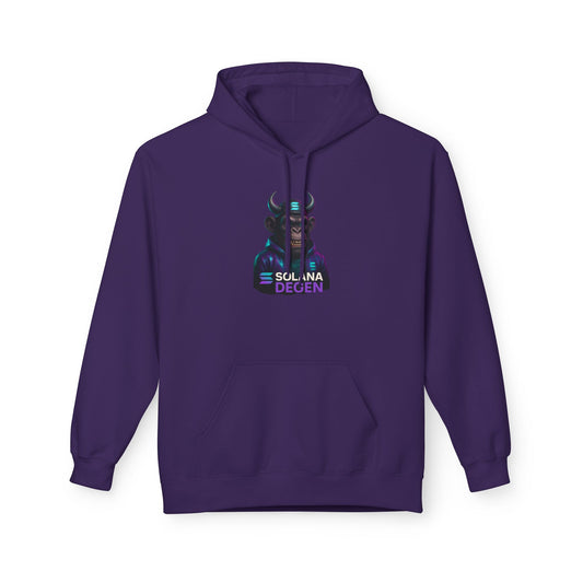 Solana Design Hoodie, Trendy Graphic Fleece, Unisex Streetwear, Gift for Crypto Lovers, Comfortable and Stylish Pullover