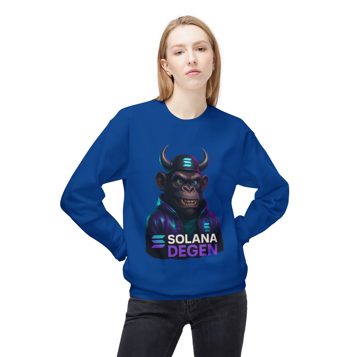 Solana Cool Graphic Sweatshirt for Crypto Enthusiasts | Perfect for Gifts, Casual Wear, Street Style, Gaming Events, Crypto Community