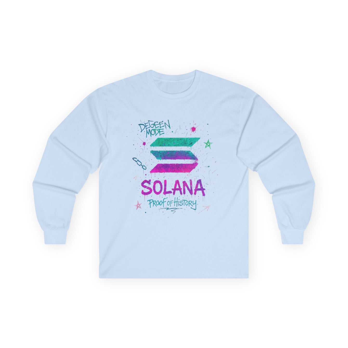 Solana Retro Graphic Long Sleeve Tee - Perfect for Crypto Fans, Gift for Tech Enthusiasts, Trendy Streetwear, Ideal for Casual Outings, [...]