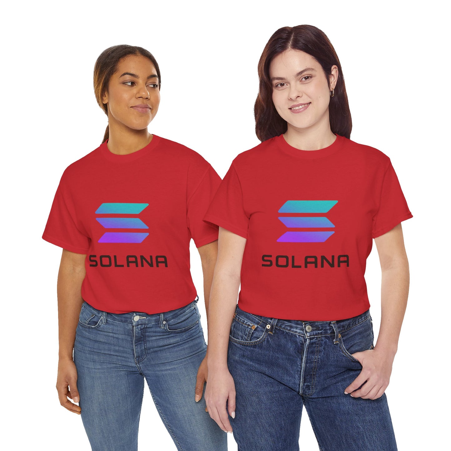 Solana Unisex Heavy Cotton Tee, Crypto Apparel, Gamer Shirt, Tech Enthusiast Wear, Unique Gift for Blockchain Lovers, Trending Fashion