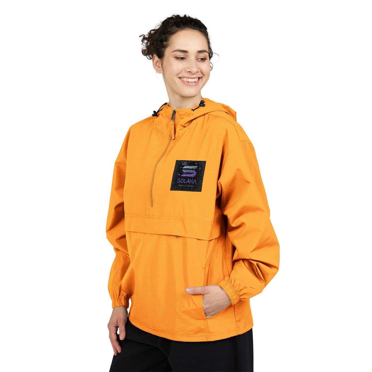 Solana Vibrant Packable Anorak Jacket for Adventurers, Lightweight Rain Gear, Camp Gear, Travel Jacket, Festival Apparel