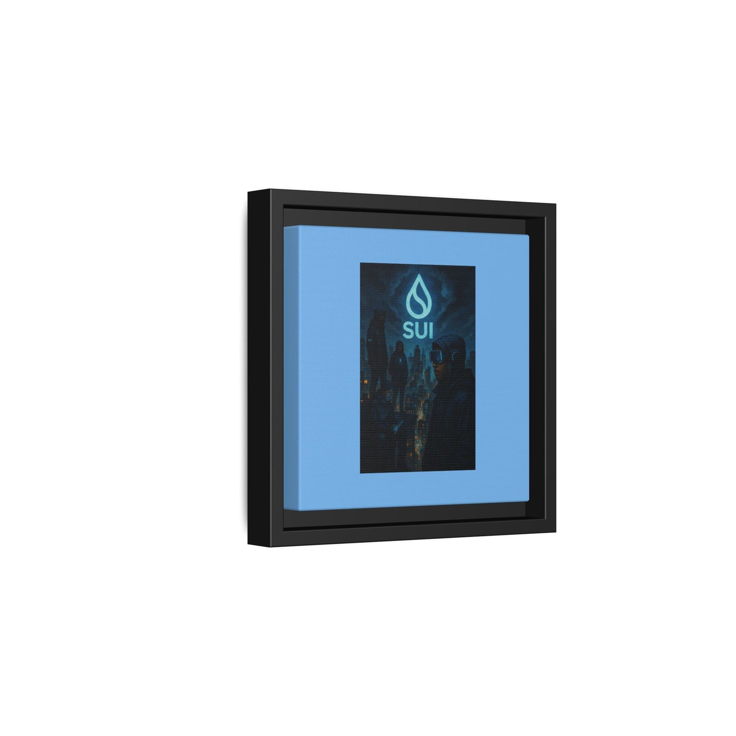 SUI Framed Canvas Art Print, Urban Art, Modern Wall Decor, Unique Gift for Art Lovers, Home or Office Decoration, SUI Design