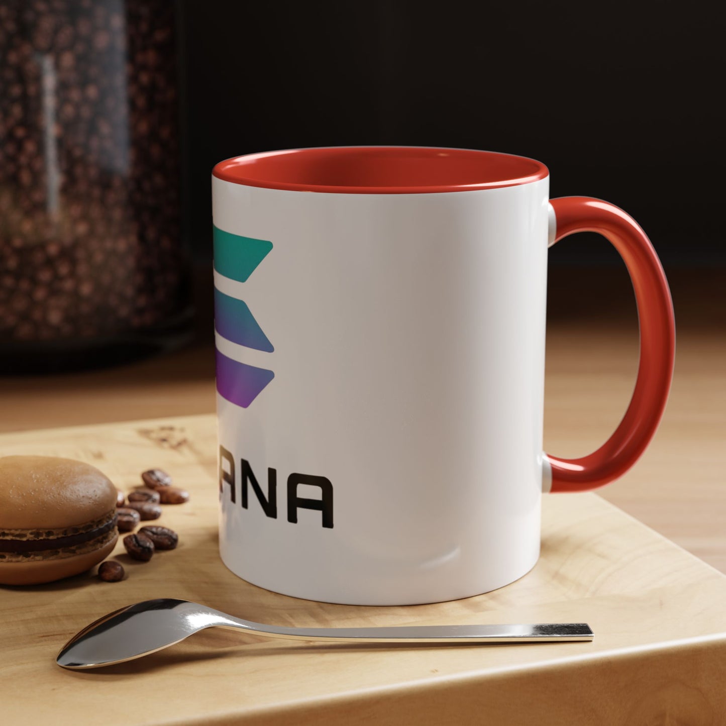 Solana Accent Coffee Mug - Perfect for Crypto Lovers, Stylish Drinkware, Gift for Tech Enthusiasts, Unique Office Accessories, Modern [...]