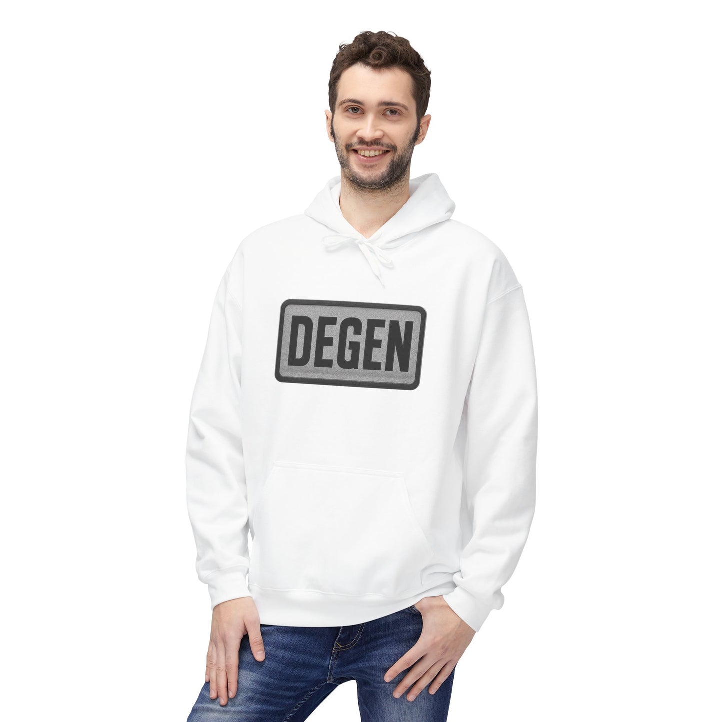 Degen Collection Stylish Unisex Fleece Hoodie - Cozy Gift for Every Occasion, Casualwear, Everyday Hoodie, Fall/Winter Essential, Trendy Layering Piece