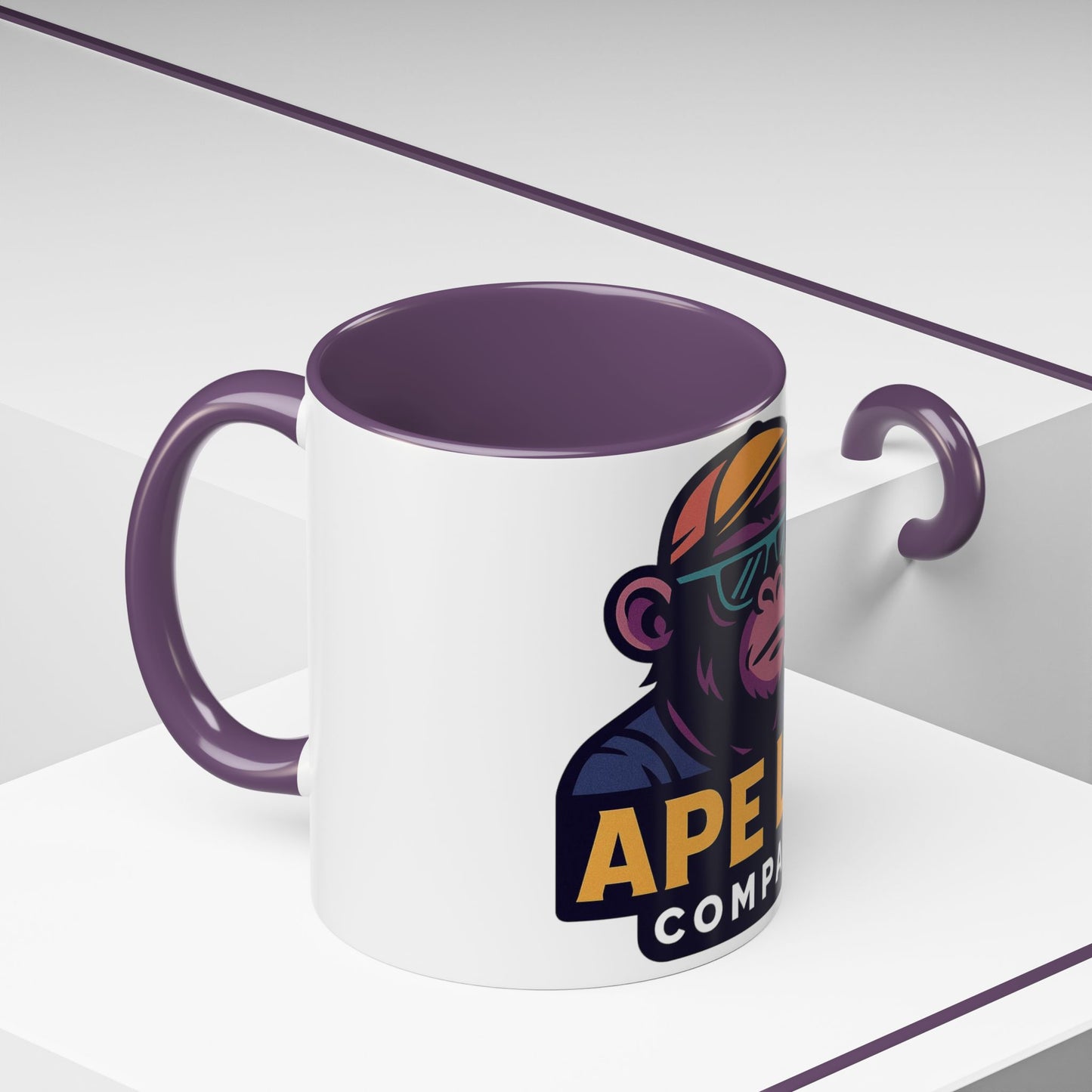 Ape Lab Company Accent Coffee Mug - Unique Gift for Coffee Lovers, Perfect for Scientists, Funny Office Mug, Lab Themed Drinkware, [...]