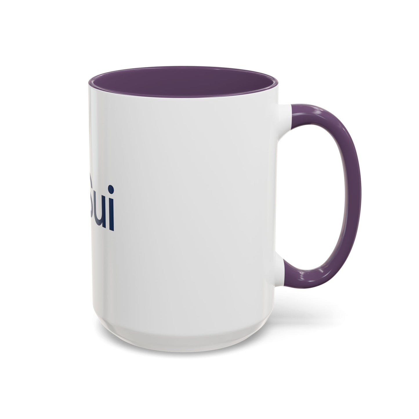 SUI Stylish Accent Coffee Mug - Unique Sui Logo Design, Perfect Gift for Coffee Lovers, Home, Office, or as a Fun Collectible