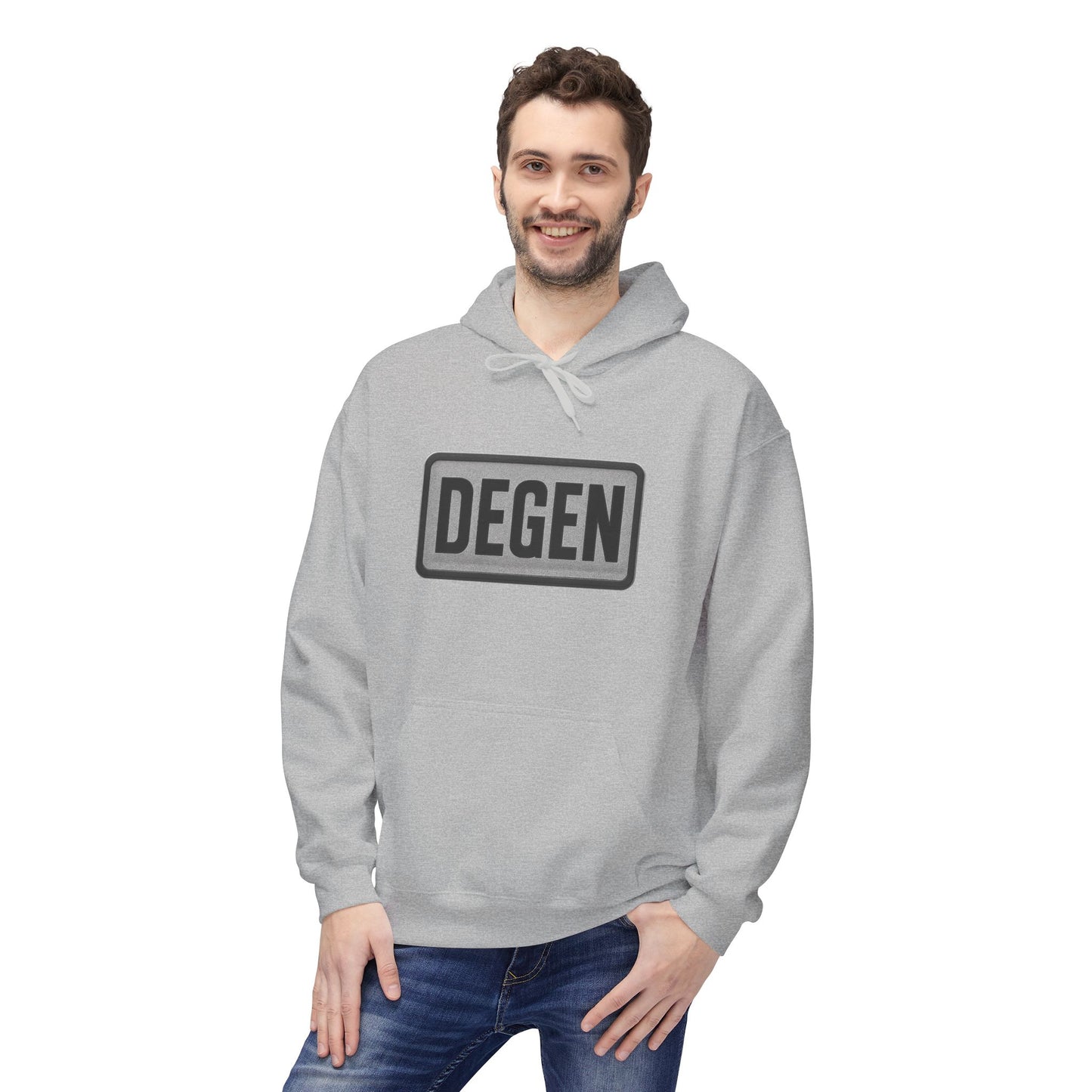 Degen Collection Stylish Unisex Fleece Hoodie - Cozy Gift for Every Occasion, Casualwear, Everyday Hoodie, Fall/Winter Essential, Trendy Layering Piece