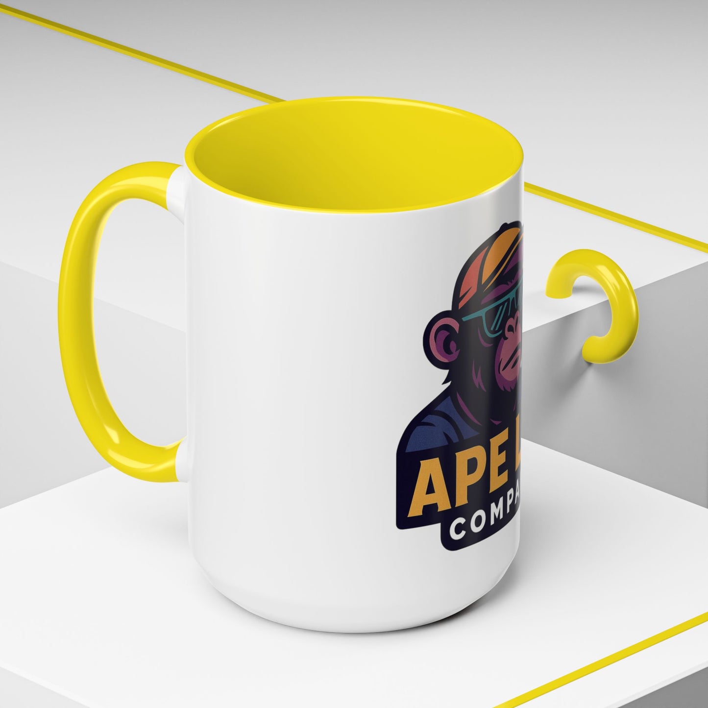 Ape Lab Accent Coffee Mug, Unique Gift, Scientist Drinkware, Birthday, Instant Collection, Office Decor, Customizable Design