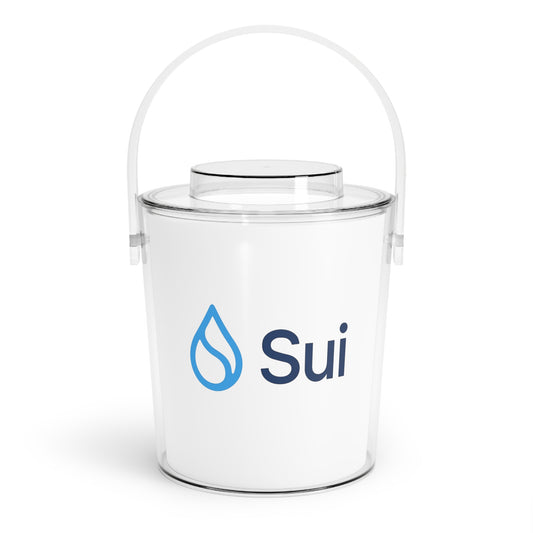 Sui Chic Ice Bucket with Tongs | Modern Drink Chiller, Party Essential, Summer Gatherings, Barware Gift, Ice Storage Container