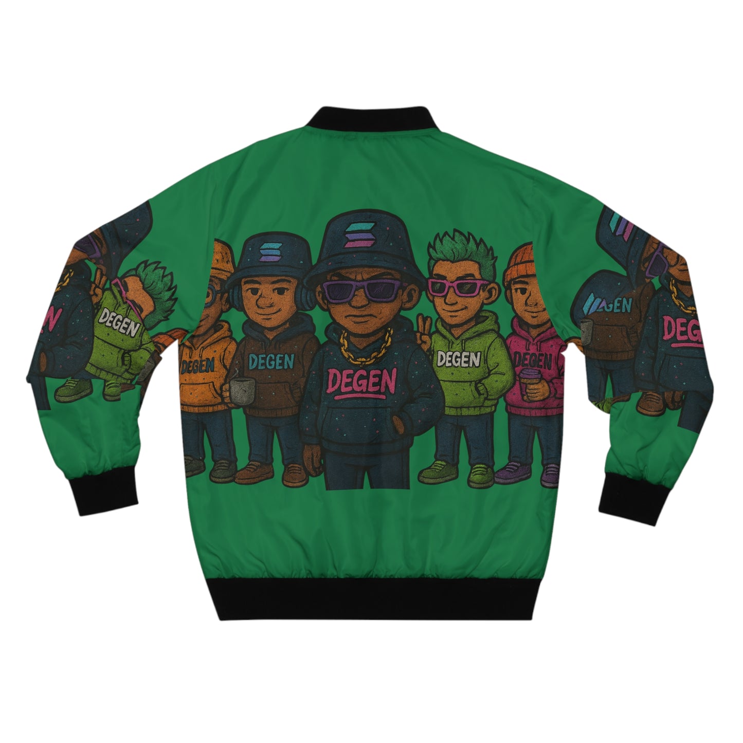 Degen Bomber Collection Vibrant Cartoon Bomber Jacket, Fun Streetwear Outerwear, Unique Graphic Jacket, Casual Layering Piece, Ideal for Festivals and Events, [...]