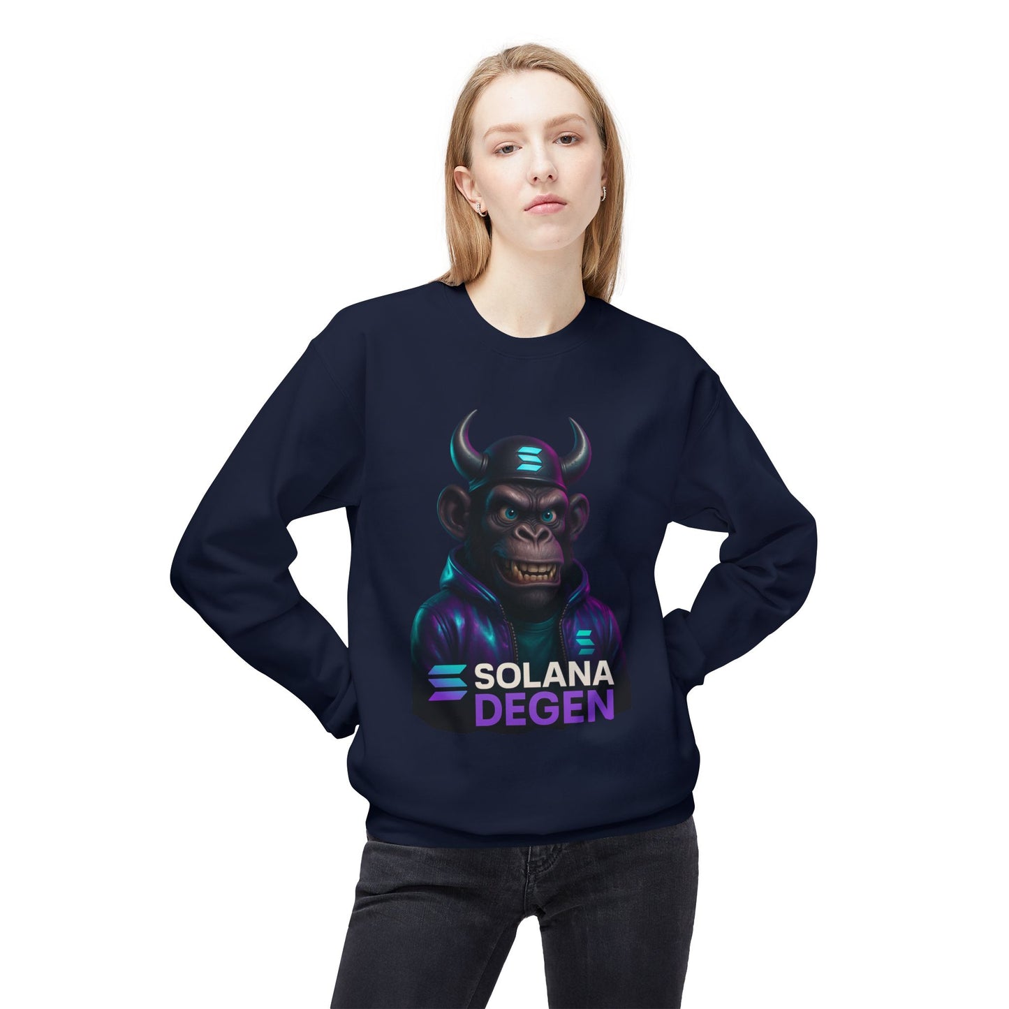 Solana Cool Graphic Sweatshirt for Crypto Enthusiasts | Perfect for Gifts, Casual Wear, Street Style, Gaming Events, Crypto Community