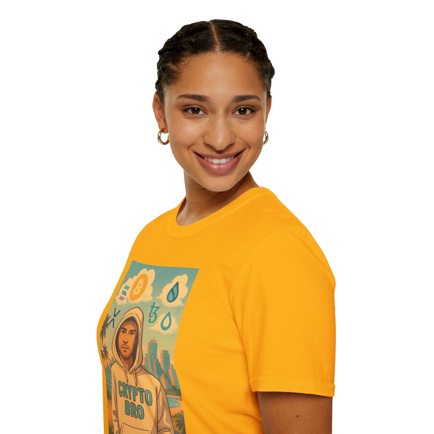 Crypto Bro Miami Unisex Softstyle T-Shirt