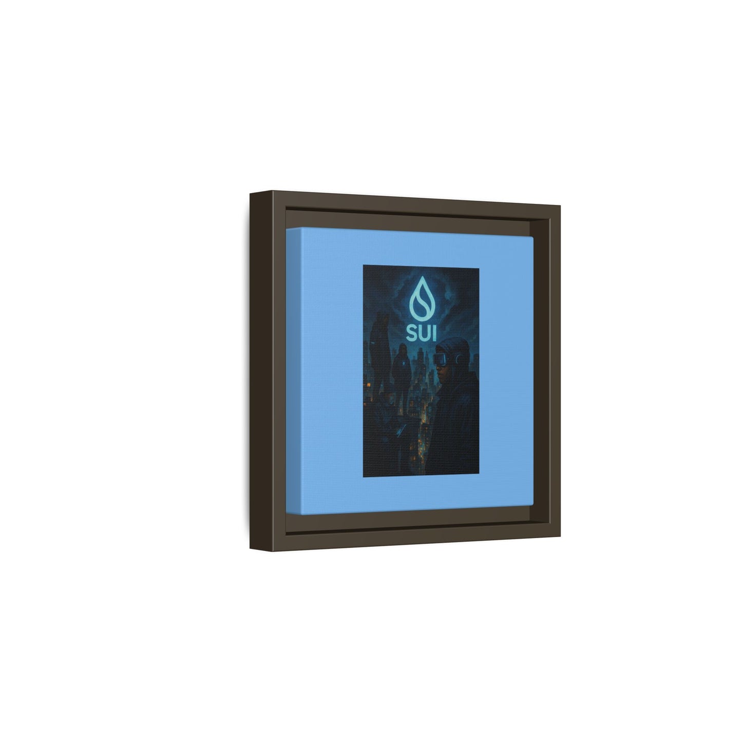 SUI Framed Canvas Art Print, Urban Art, Modern Wall Decor, Unique Gift for Art Lovers, Home or Office Decoration, SUI Design