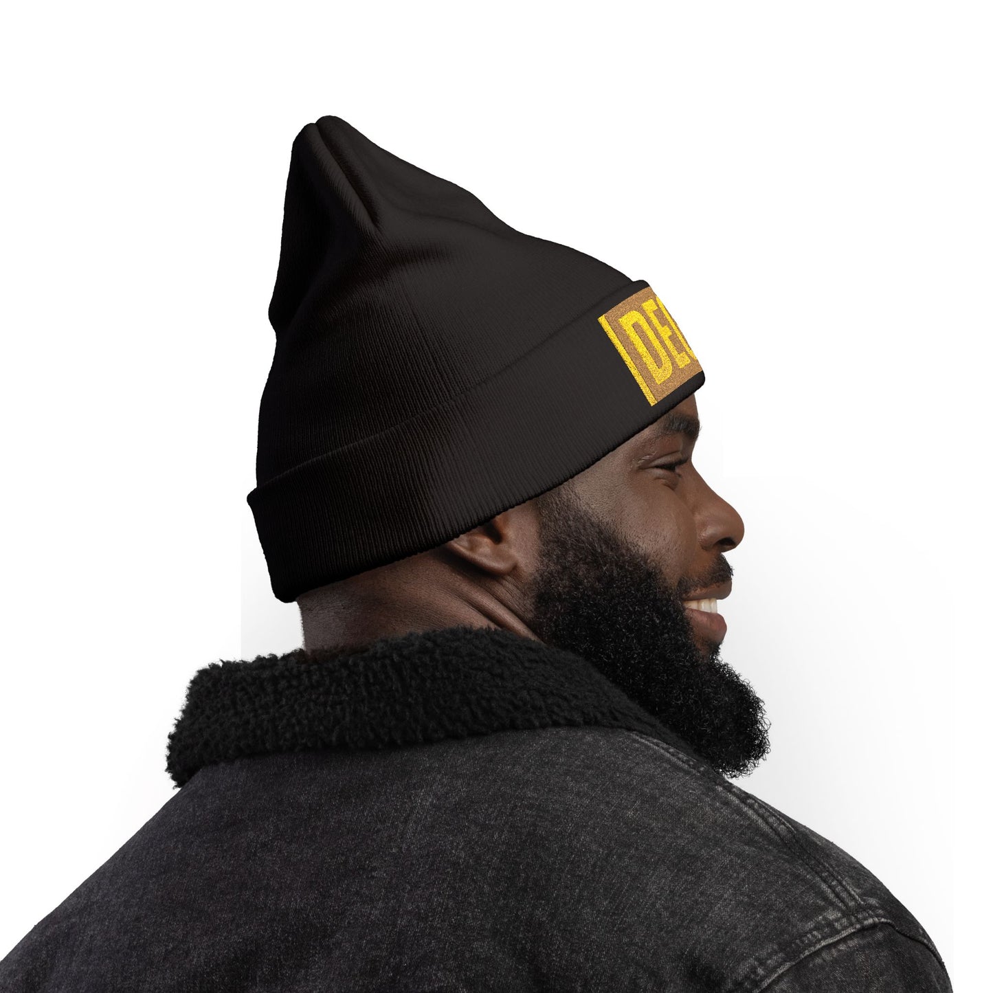 Stylish Knit Beanie with Embroidered 'DEGEN' | Warm Winter Hat, Unisex Beanie, Gift for Him/Her, Casual Headwear, Trendy Accessory