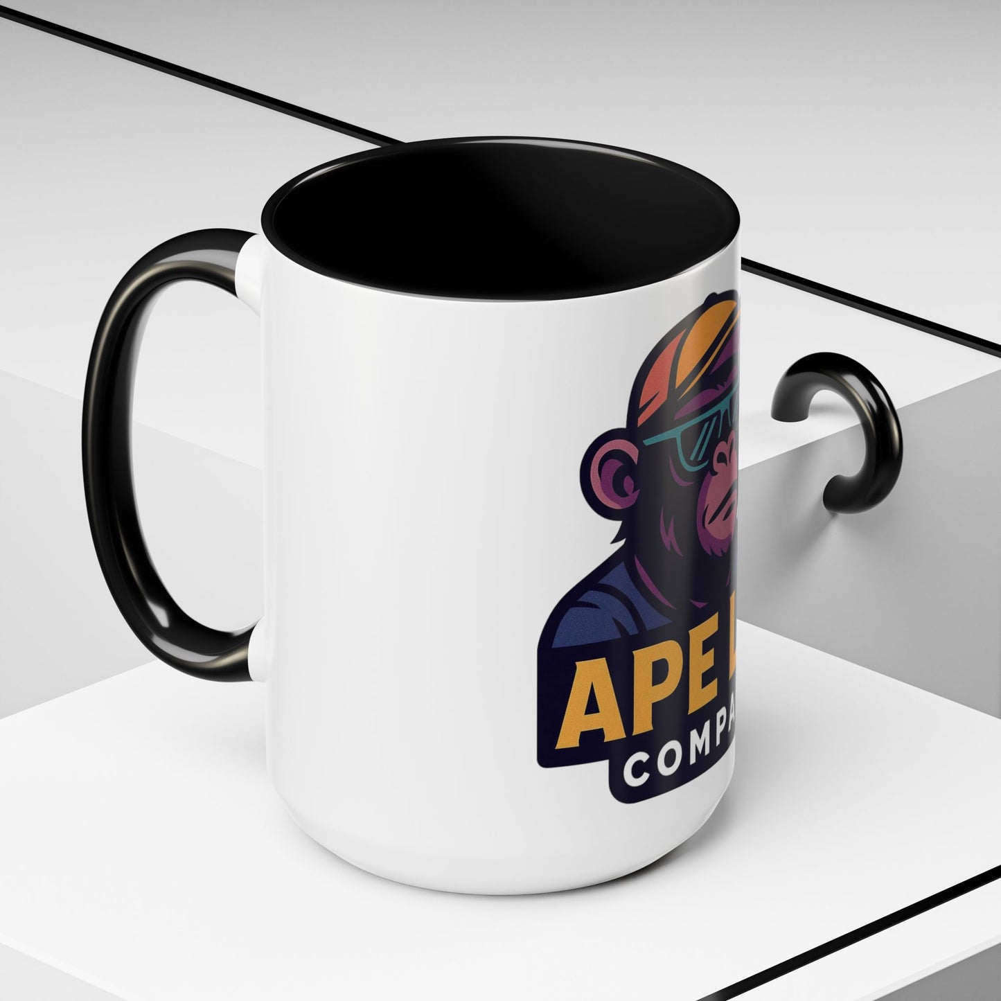 Ape Lab Company Accent Coffee Mug - Unique Gift for Coffee Lovers, Perfect for Scientists, Funny Office Mug, Lab Themed Drinkware, [...]