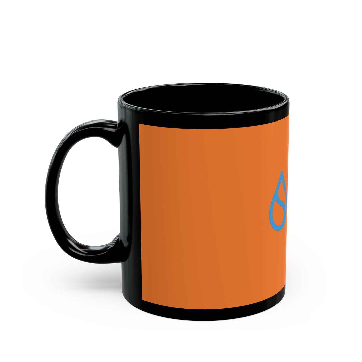 Sui Orange Accent Mug, Coffee Cup, Tea Mug, Gift for Friends, Office Mug, Motivational Drinkware
