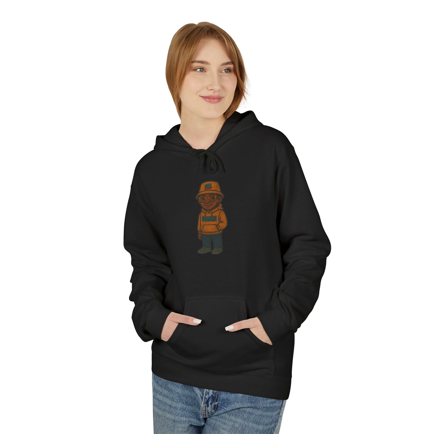 Solana Degen  Cozy Graphic Hoodie with Degen  Design, Unisex Fleece Sweatshirt for All Seasons, Perfect Gift for Birthdays, Holidays, and Casual [...]