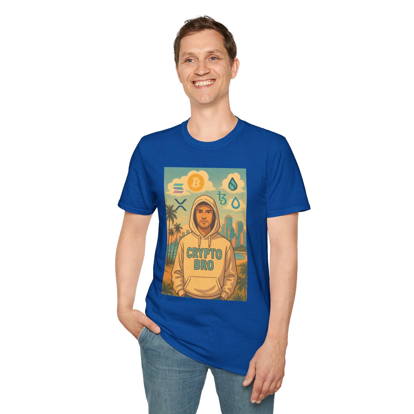 Crypto Bro Miami Unisex Softstyle T-Shirt