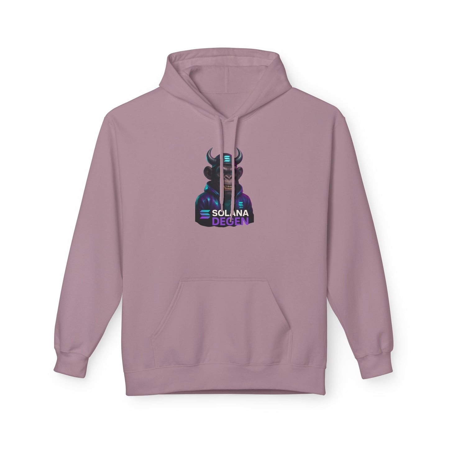 Solana Design Hoodie, Trendy Graphic Fleece, Unisex Streetwear, Gift for Crypto Lovers, Comfortable and Stylish Pullover