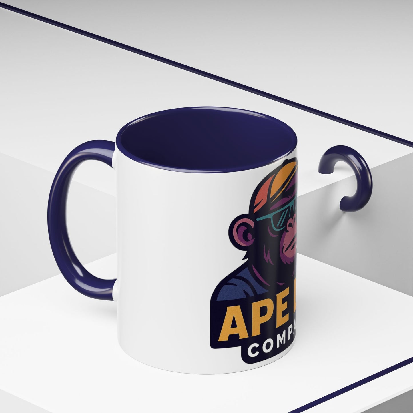Ape Lab Company Accent Coffee Mug - Unique Gift for Coffee Lovers, Perfect for Scientists, Funny Office Mug, Lab Themed Drinkware, [...]