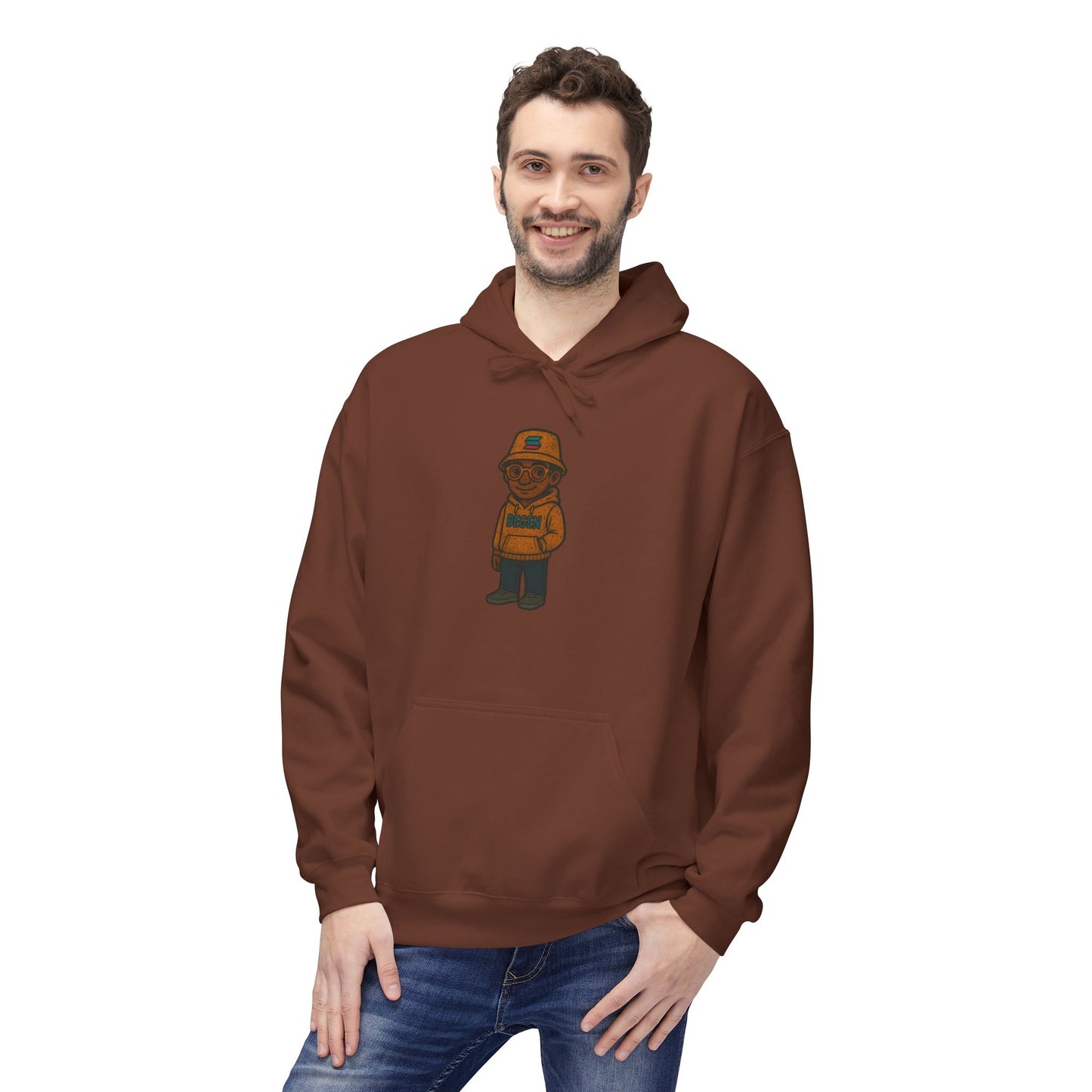 Solana Degen  Cozy Graphic Hoodie with Degen  Design, Unisex Fleece Sweatshirt for All Seasons, Perfect Gift for Birthdays, Holidays, and Casual [...]