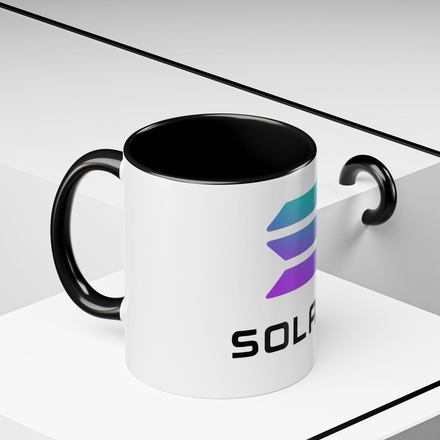 Solana Accent Coffee Mug - Perfect for Crypto Lovers, Stylish Drinkware, Gift for Tech Enthusiasts, Unique Office Accessories, Modern [...]