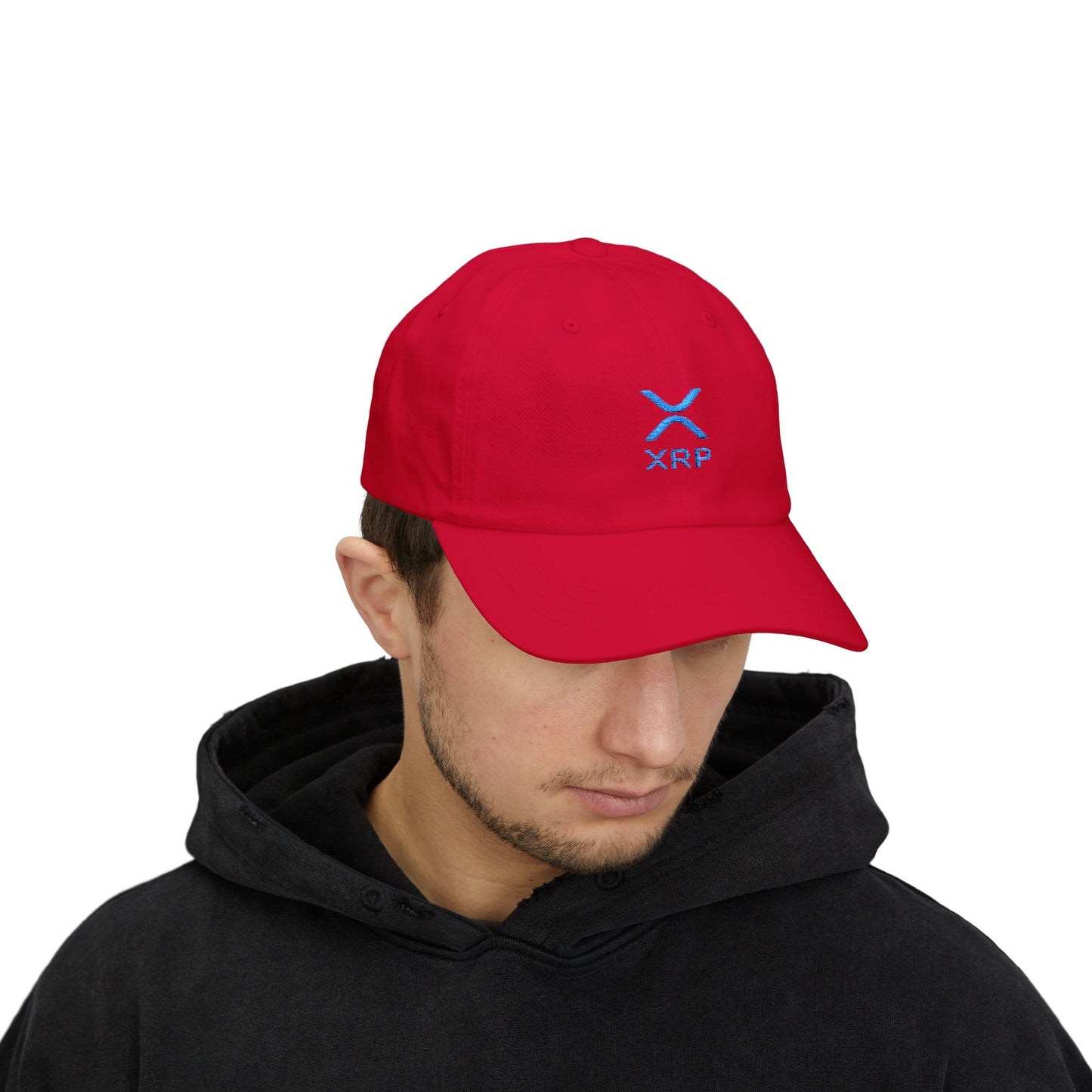 XRP Classic Dad Cap, Adjustable Baseball Hat for Men, Trendy Accessory for Crypto Lovers, Gift for Father's Day, Casual Outdoor Wear
