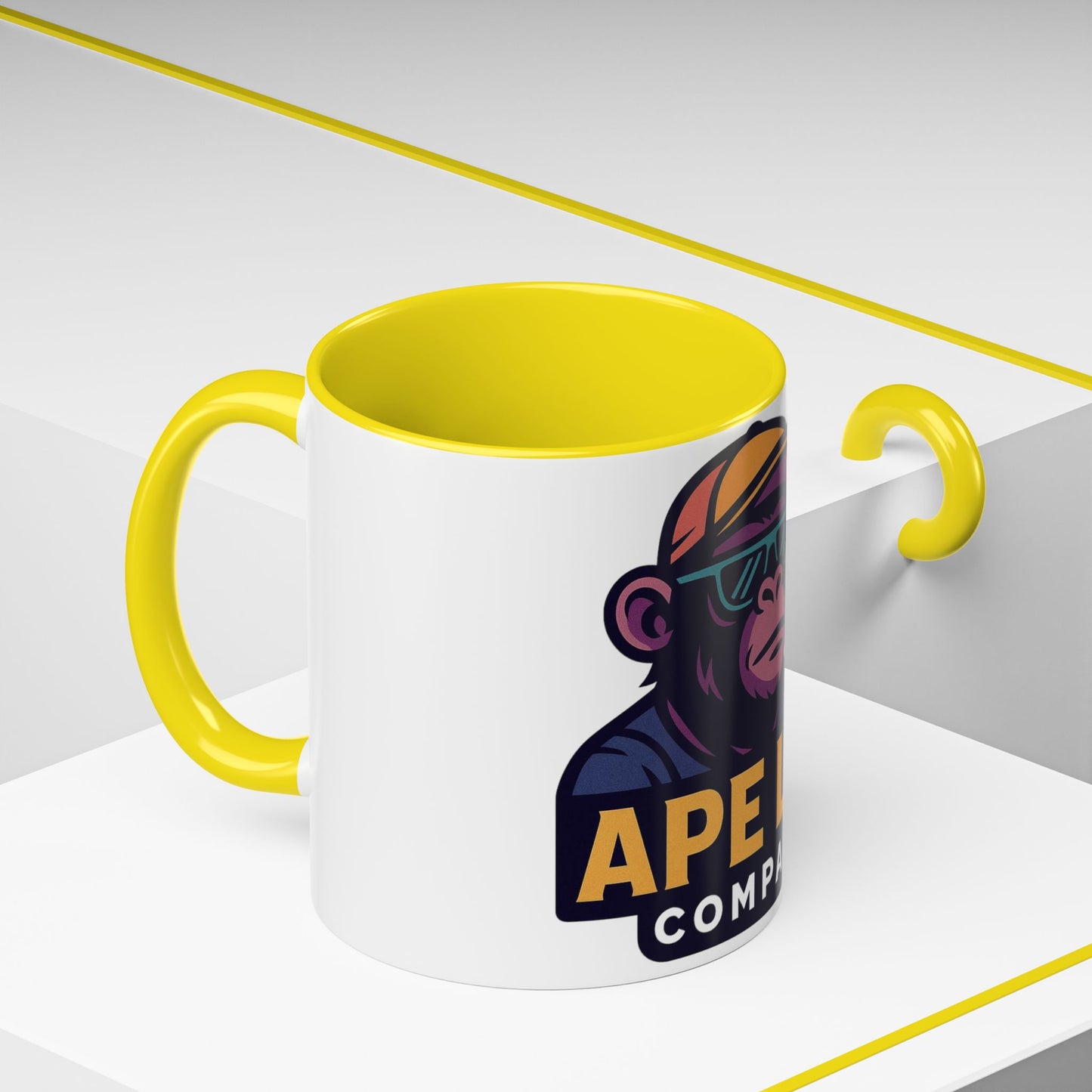 Ape Lab Company Accent Coffee Mug - Unique Gift for Coffee Lovers, Perfect for Scientists, Funny Office Mug, Lab Themed Drinkware, [...]