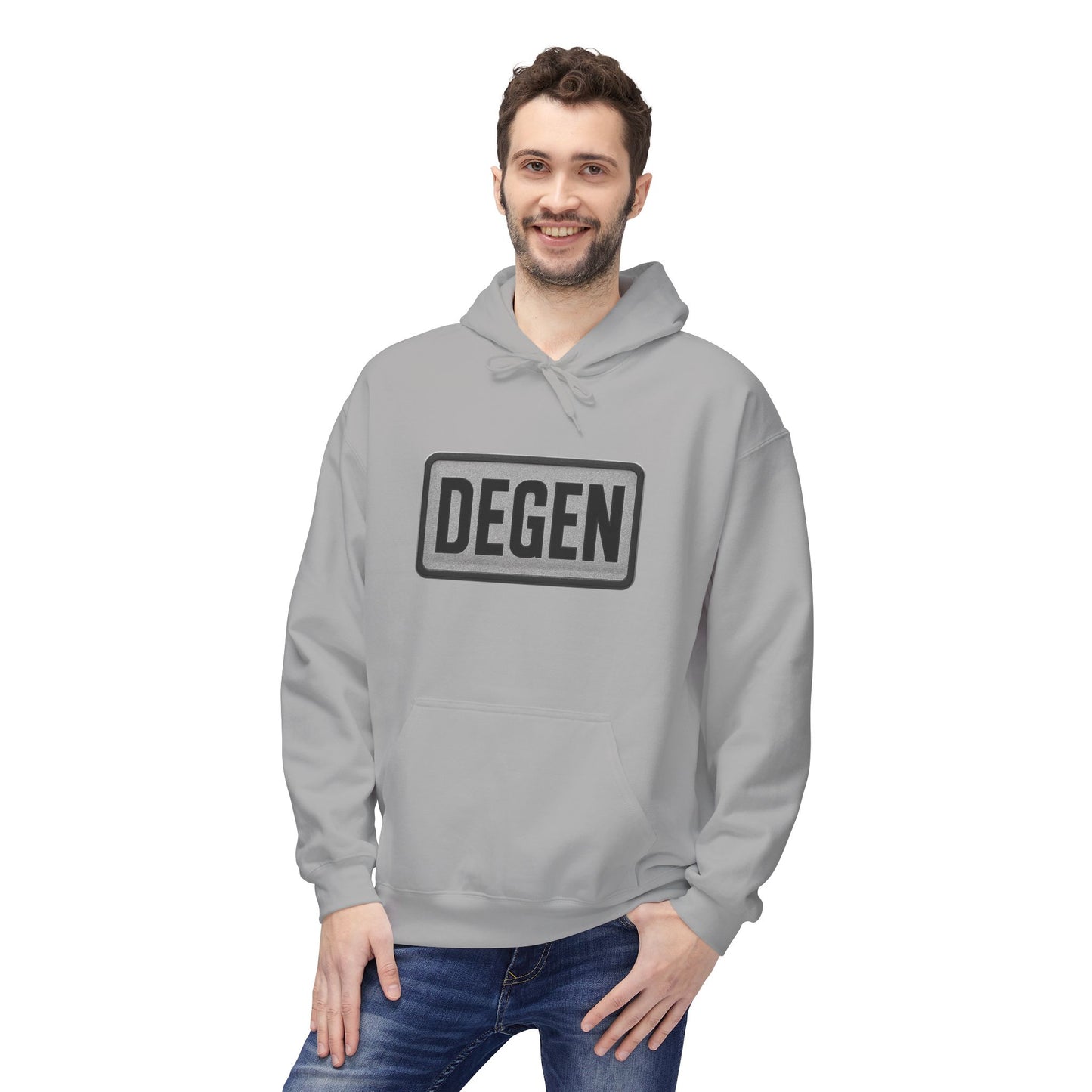 Degen Collection Stylish Unisex Fleece Hoodie - Cozy Gift for Every Occasion, Casualwear, Everyday Hoodie, Fall/Winter Essential, Trendy Layering Piece