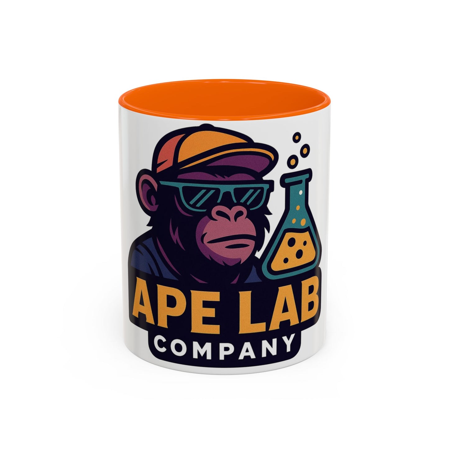Ape Lab Company Accent Coffee Mug - Unique Gift for Coffee Lovers, Perfect for Scientists, Funny Office Mug, Lab Themed Drinkware, [...]