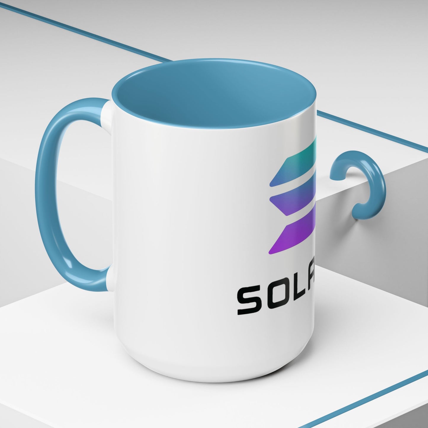 Solana Accent Coffee Mug - Perfect for Crypto Lovers, Stylish Drinkware, Gift for Tech Enthusiasts, Unique Office Accessories, Modern [...]