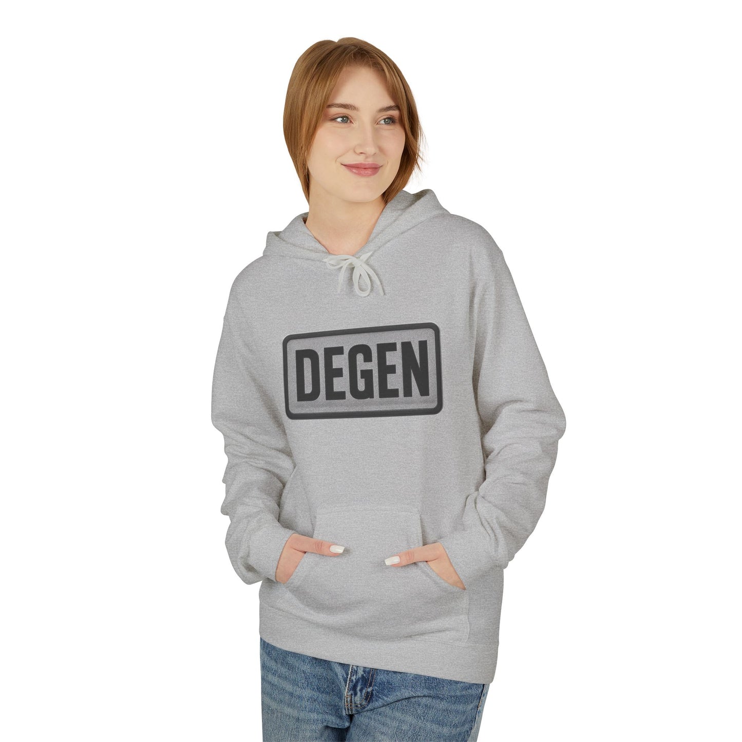 Degen Collection Stylish Unisex Fleece Hoodie - Cozy Gift for Every Occasion, Casualwear, Everyday Hoodie, Fall/Winter Essential, Trendy Layering Piece