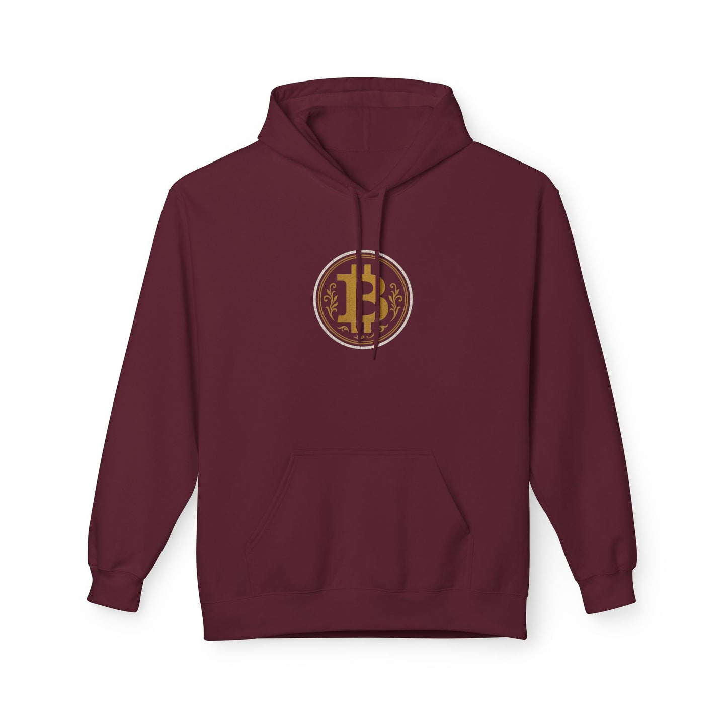 Bitcoin Logo Softstyle Hoodie | Unisex Fleece, Cryptocurrency Apparel, Trendy Streetwear, Cozy Hoodie, Gift for Tech Lovers