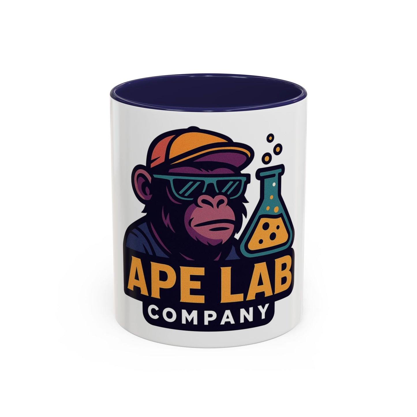 Ape Lab Accent Coffee Mug, Unique Gift, Scientist Drinkware, Birthday, Instant Collection, Office Decor, Customizable Design