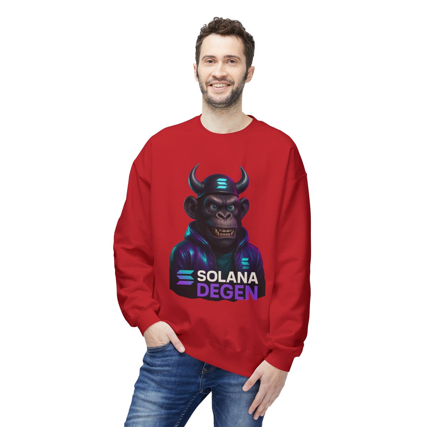 Solana Cool Graphic Sweatshirt for Crypto Enthusiasts | Perfect for Gifts, Casual Wear, Street Style, Gaming Events, Crypto Community