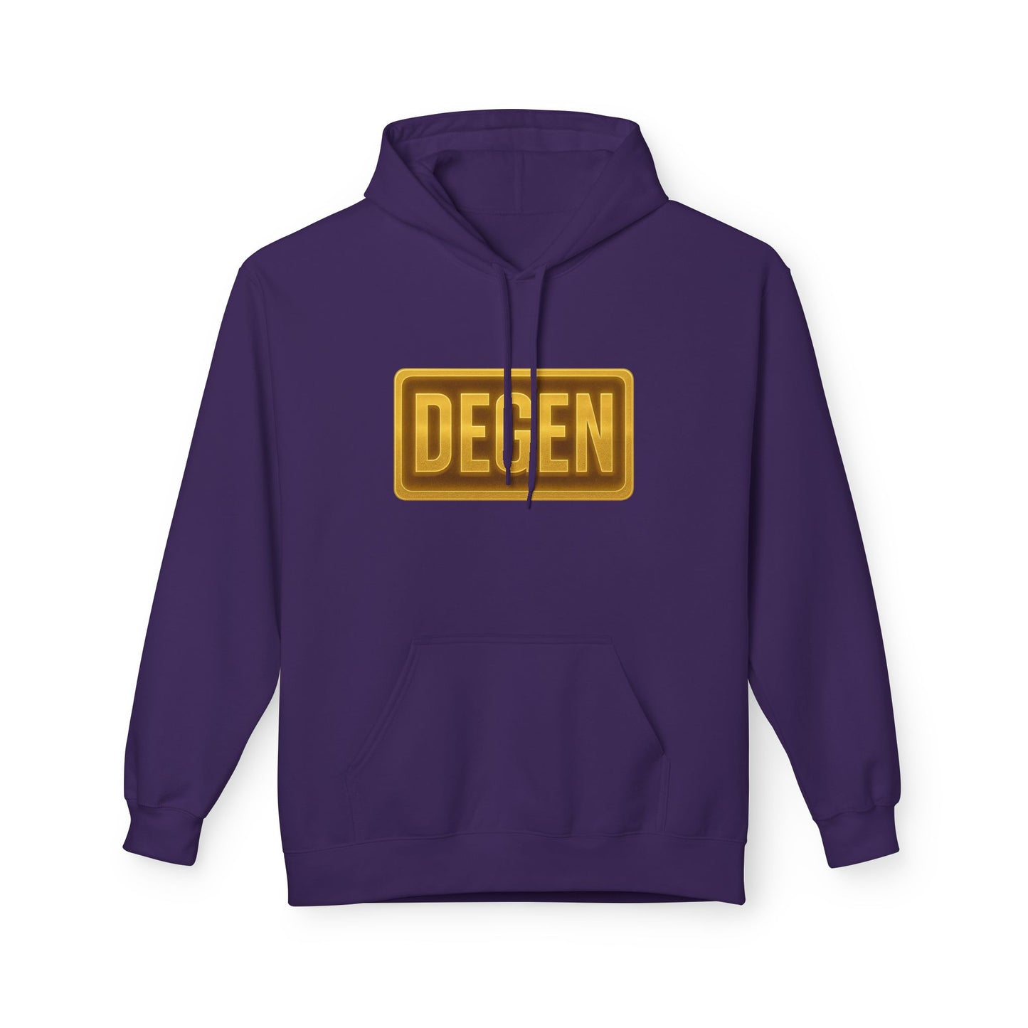 Degen Collection Unisex Fleece Hoodie with 'DEGEN' Design, Cozy Gift, Casual Wear, Streetwear, Perfect for Everyday Use, Fun and Unique Fashion