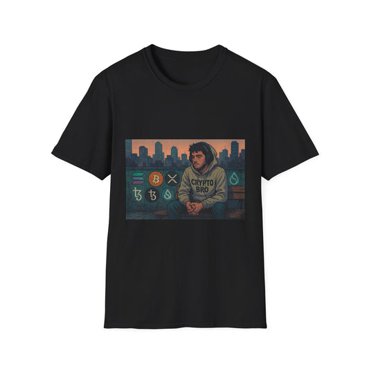 Crypto Vibes Unisex Softstyle T-Shirt | Trendy Graphic Tee for Crypto Enthusiasts, Perfect Gift for Tech Lovers, Casual Wear