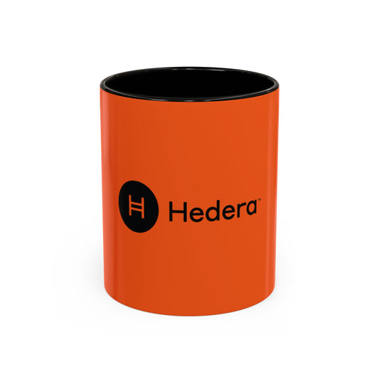 Hedera Orange Coffee Cup, Unique Gift for Coffee Lovers, Vibrant Drinkware for Home or Office, Modern Kitchen Decor