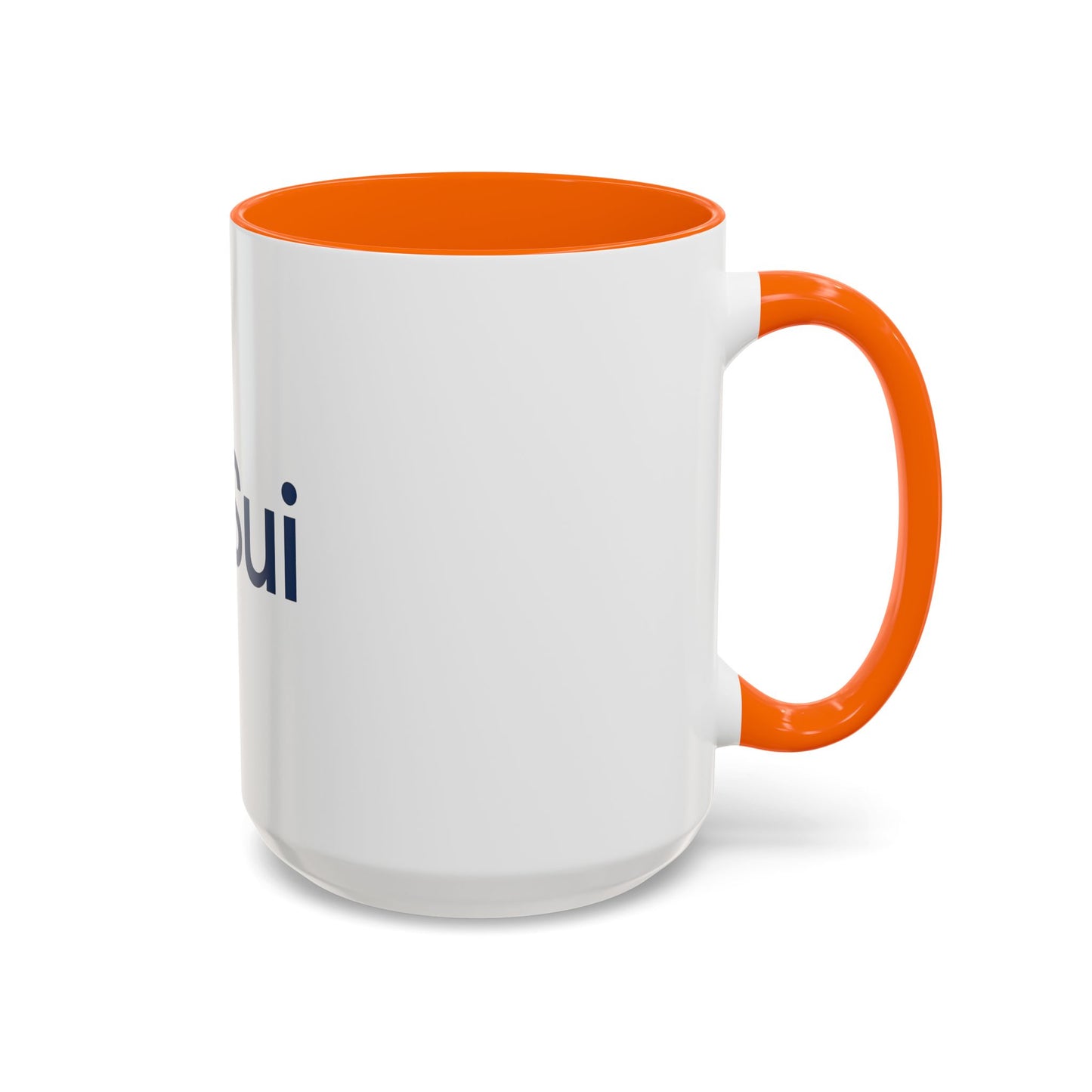 SUI Stylish Accent Coffee Mug - Unique Sui Logo Design, Perfect Gift for Coffee Lovers, Home, Office, or as a Fun Collectible