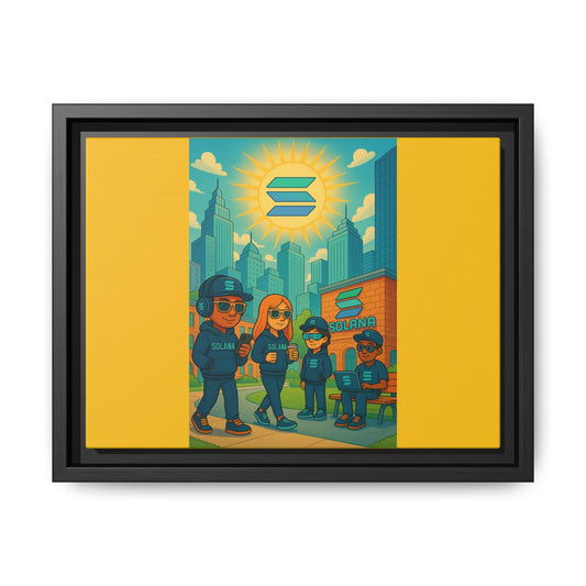 Solana Academy Vibrant Framed Art Print featuring City Characters, Modern Wall Decor for Home or Office, Colorful Urban Style Display, Great Gift [...]
