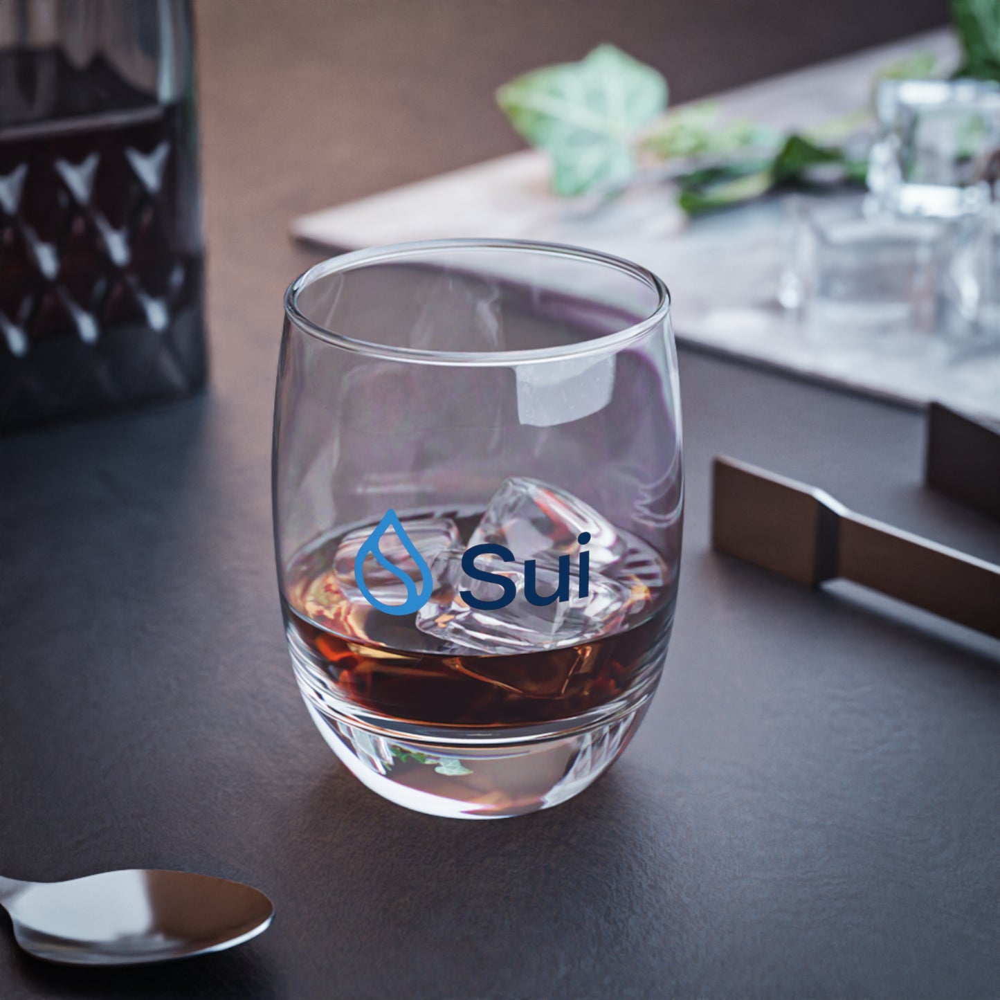 Sui Whiskey Glass, Custom Glassware Gift, Engraved Drinking Glass, Barware for Dad, Unique Wedding or Birthday Gift
