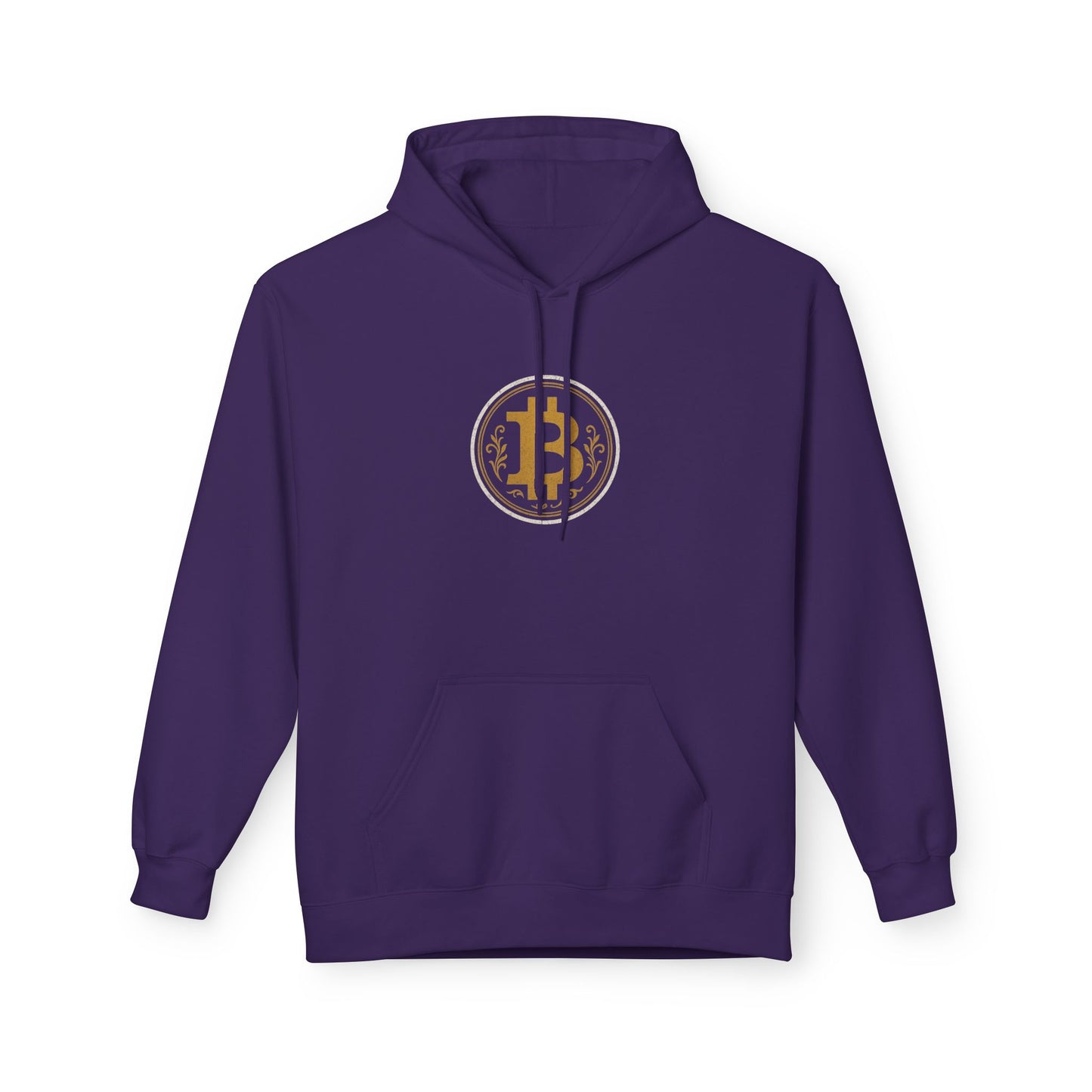 Bitcoin Logo Softstyle Hoodie | Unisex Fleece, Cryptocurrency Apparel, Trendy Streetwear, Cozy Hoodie, Gift for Tech Lovers