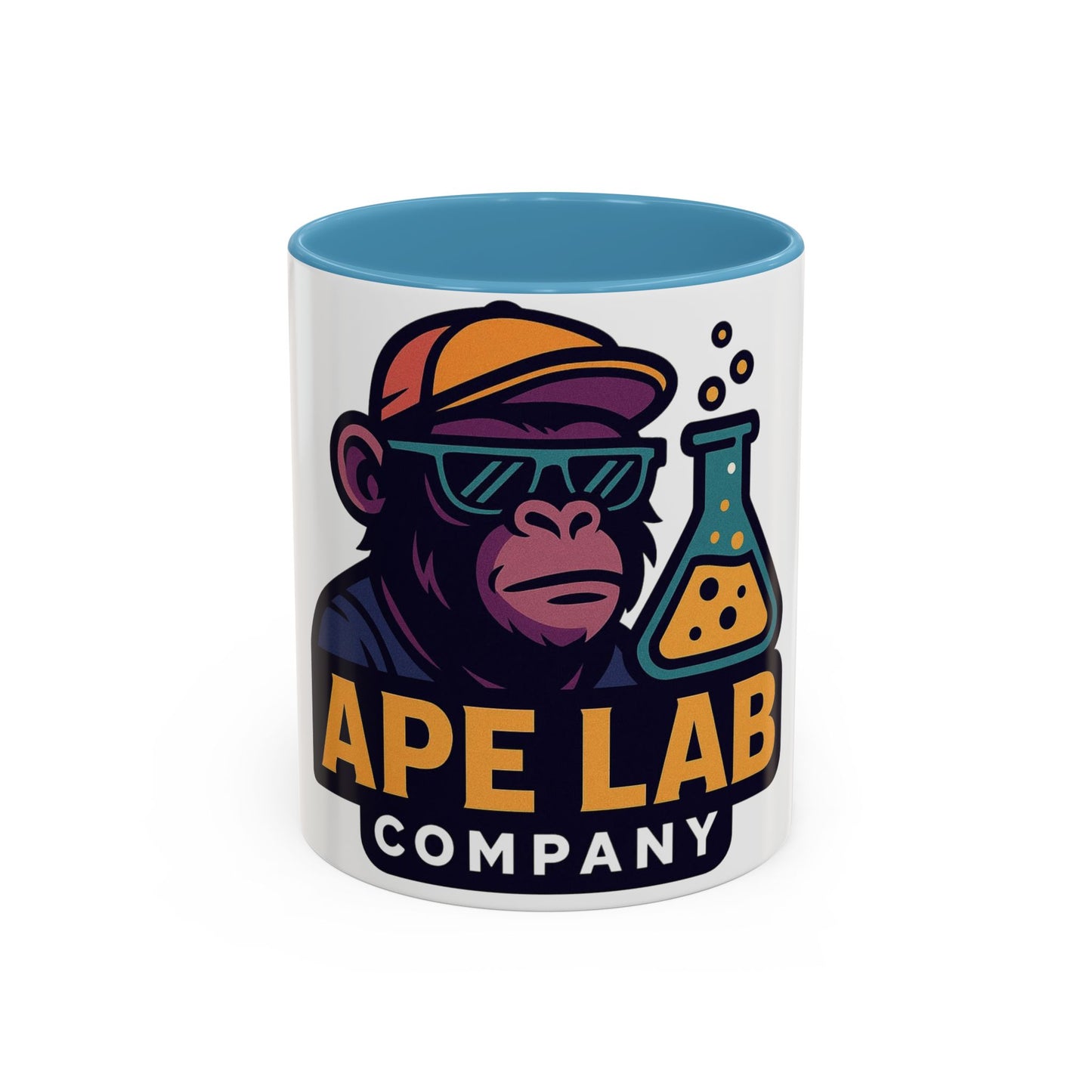 Ape Lab Company Accent Coffee Mug - Unique Gift for Coffee Lovers, Perfect for Scientists, Funny Office Mug, Lab Themed Drinkware, [...]