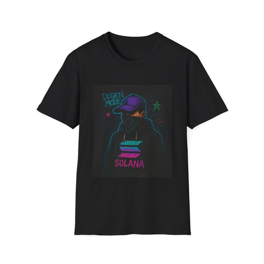 Degen Mode Graphic T-Shirt, Unisex Streetwear Tee, Cool Casual Outfit, Crypto Enthusiast Gift, NFT Fashion Top