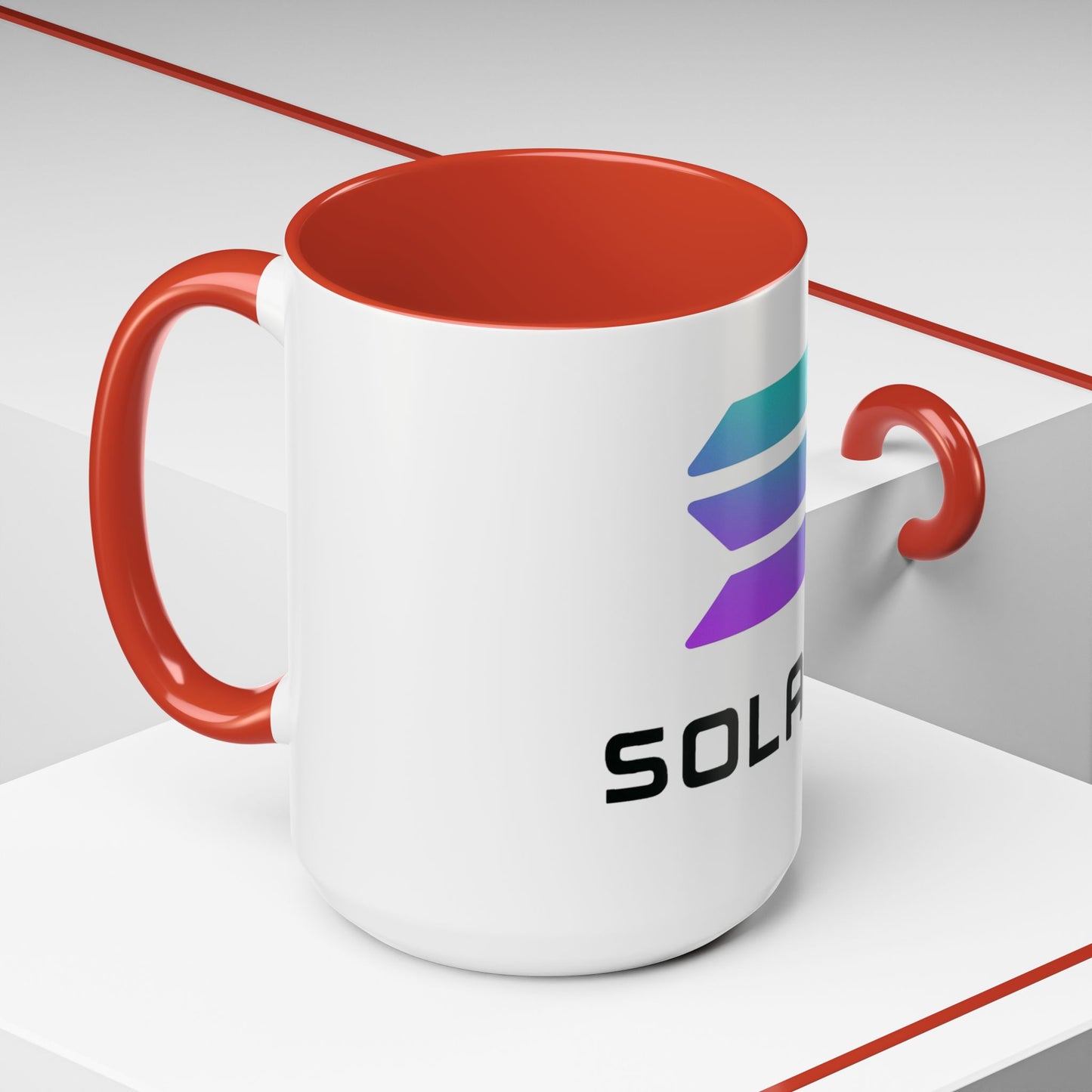 Solana Accent Coffee Mug - Perfect for Crypto Lovers, Stylish Drinkware, Gift for Tech Enthusiasts, Unique Office Accessories, Modern [...]