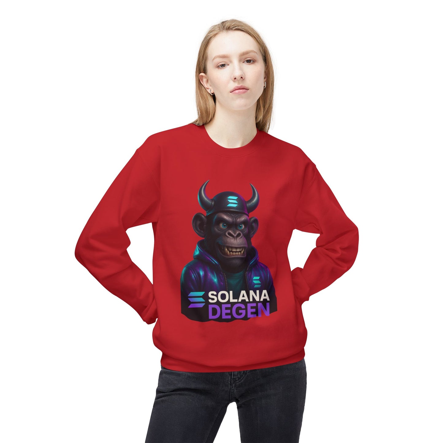 Solana Cool Graphic Sweatshirt for Crypto Enthusiasts | Perfect for Gifts, Casual Wear, Street Style, Gaming Events, Crypto Community