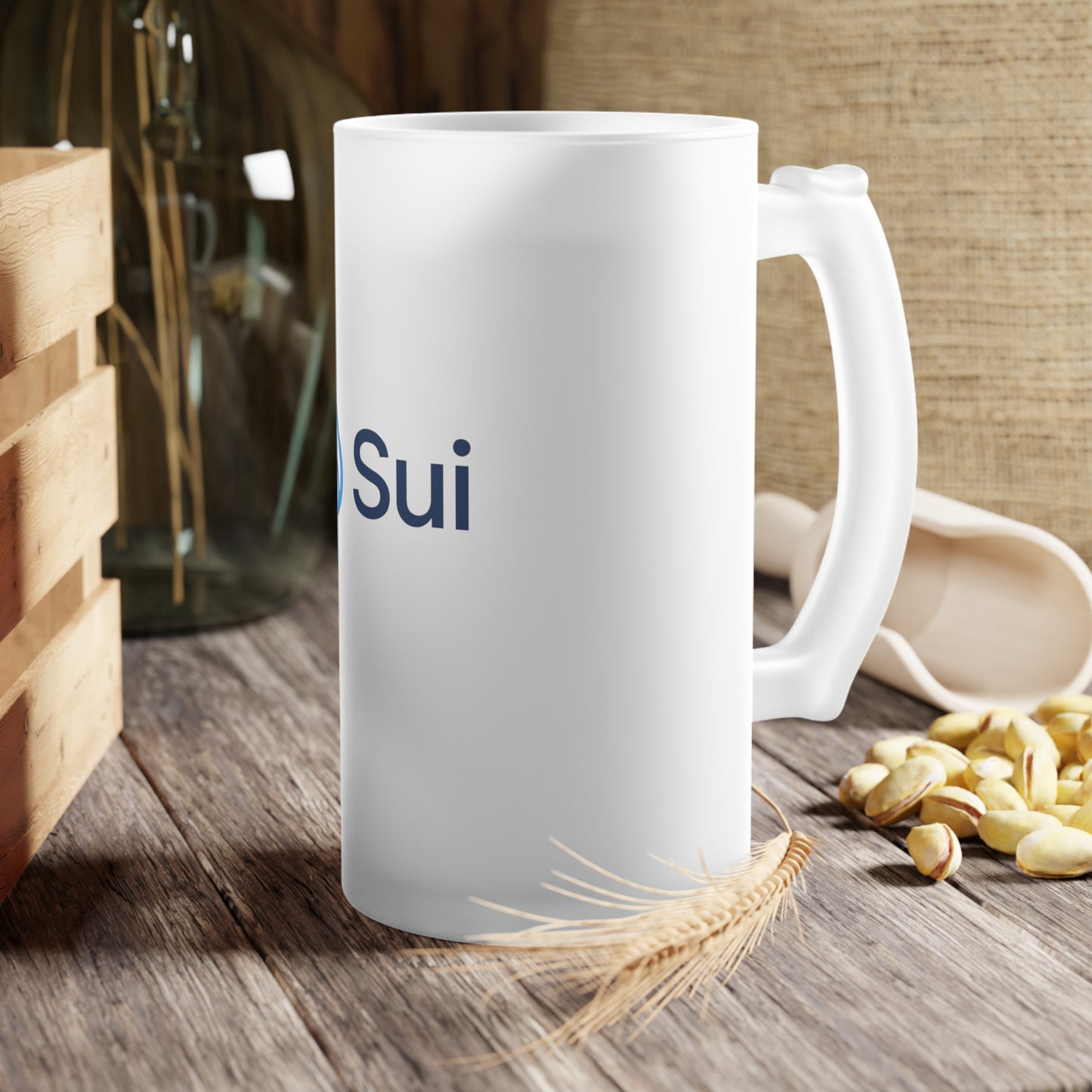 SUI Frosted Beer Mug with Sui Logo | Personalized Gift for Beer Lovers, Cool Drinkware for Entertaining, Custom Brewery Mugs, Great for [...]