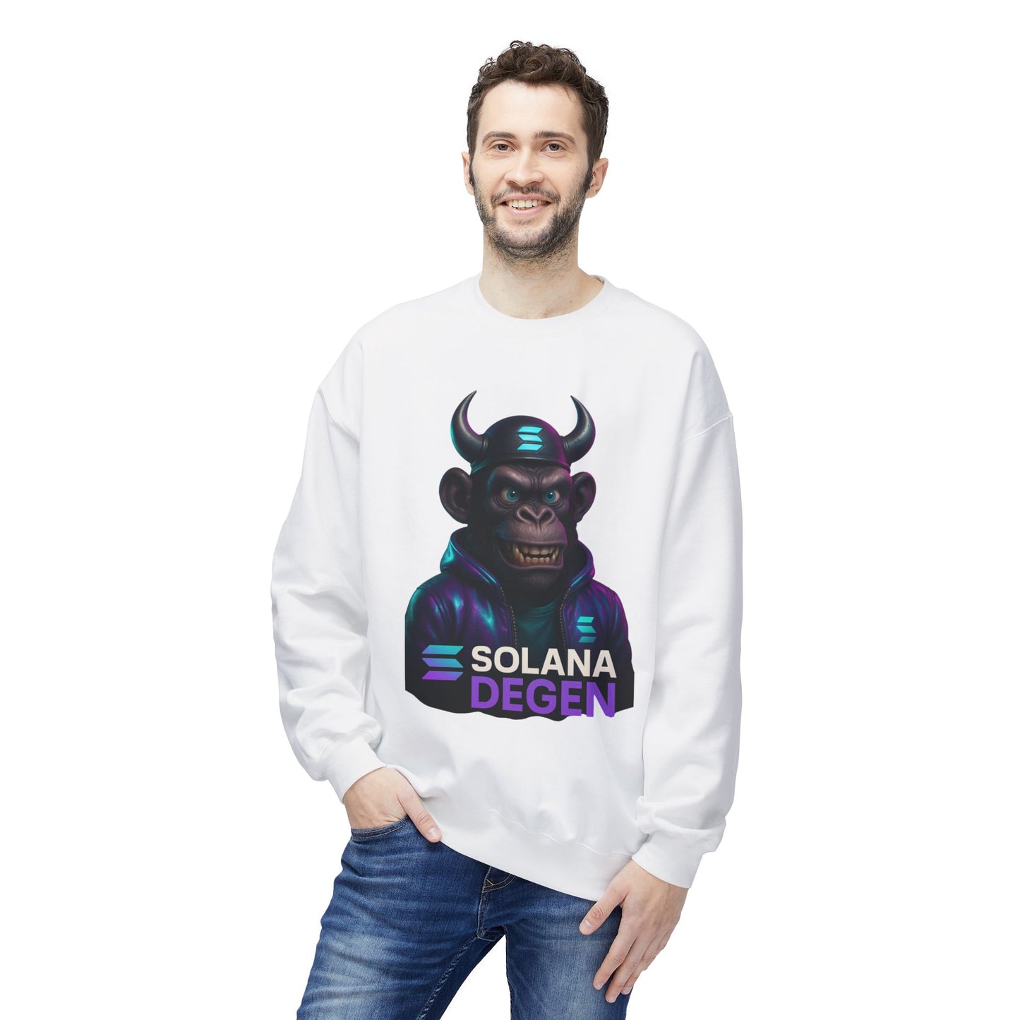Solana Cool Graphic Sweatshirt for Crypto Enthusiasts | Perfect for Gifts, Casual Wear, Street Style, Gaming Events, Crypto Community