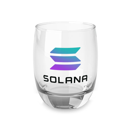 Solana Whiskey Glass | Custom Barware Gift | Unique Birthday Present | Home Decor | Liquor Glassware | Modern Design